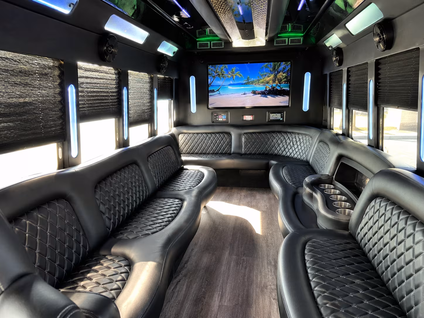 Little Rock Bachelor & Bachelorette Transportation onboard seating