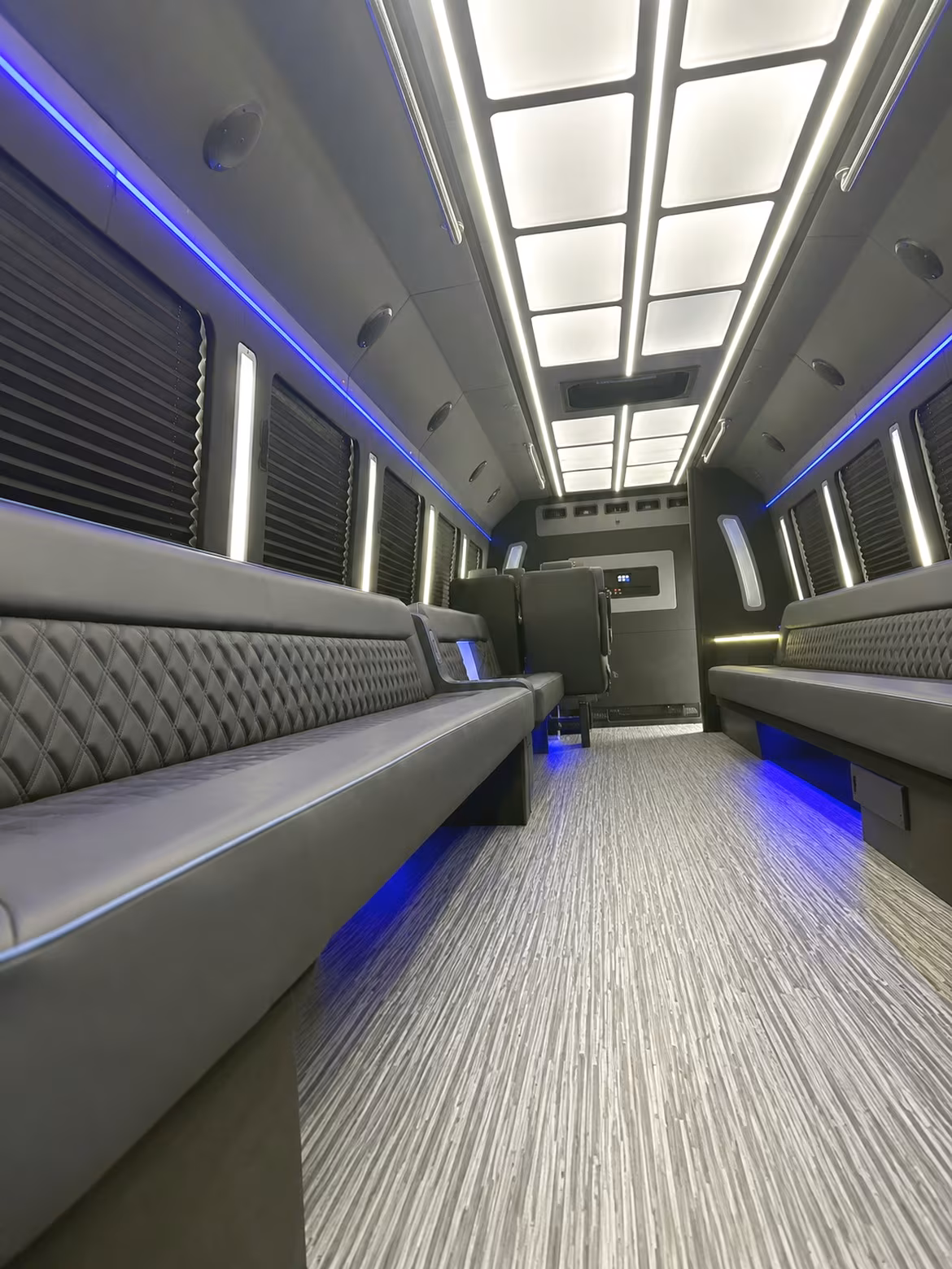 Little Rock Private Event Transportation party bus interior