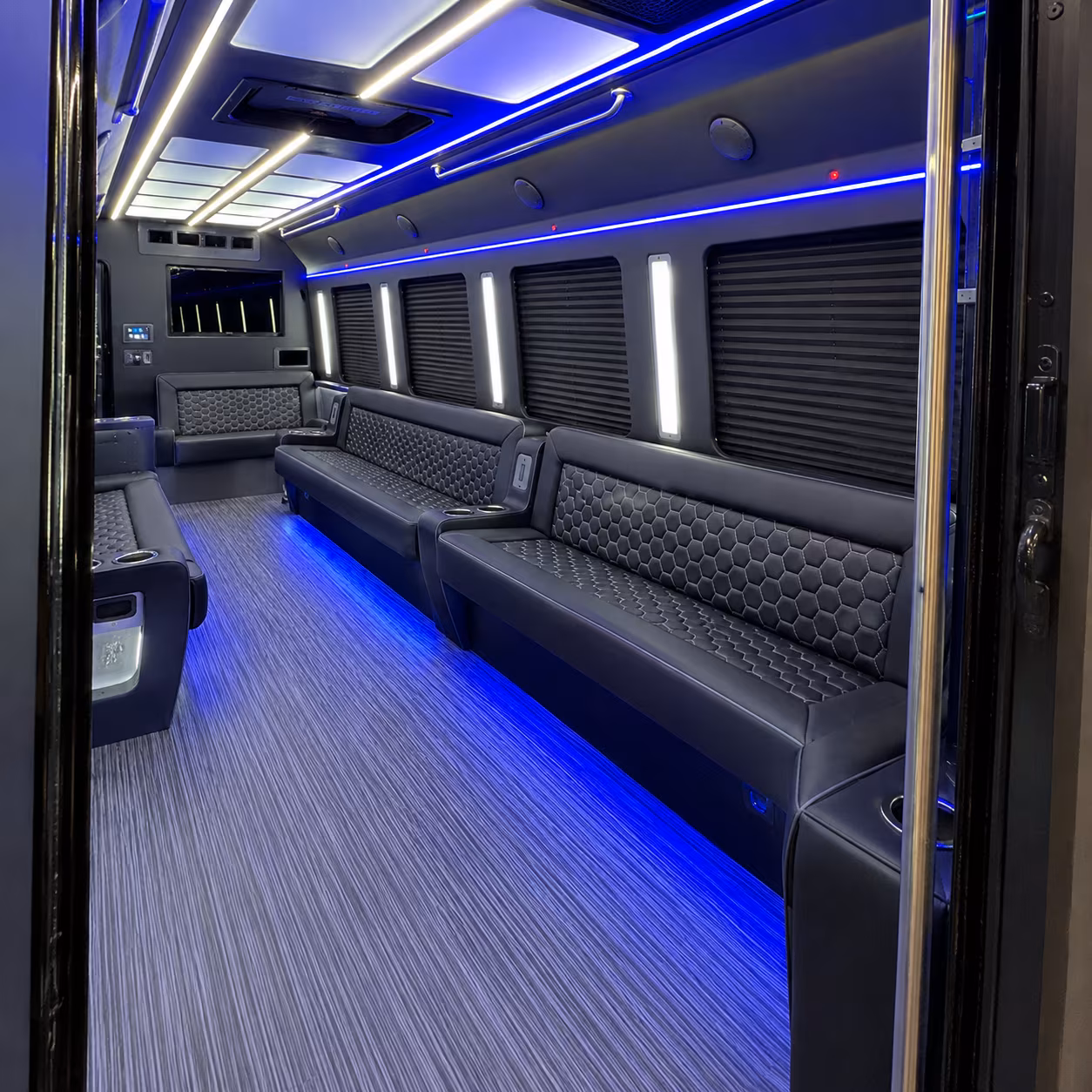 Little Rock Prom & Homecoming Transportation party bus exterior
