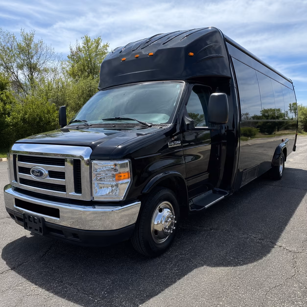 Little Rock Prom & Homecoming Transportation party bus exterior