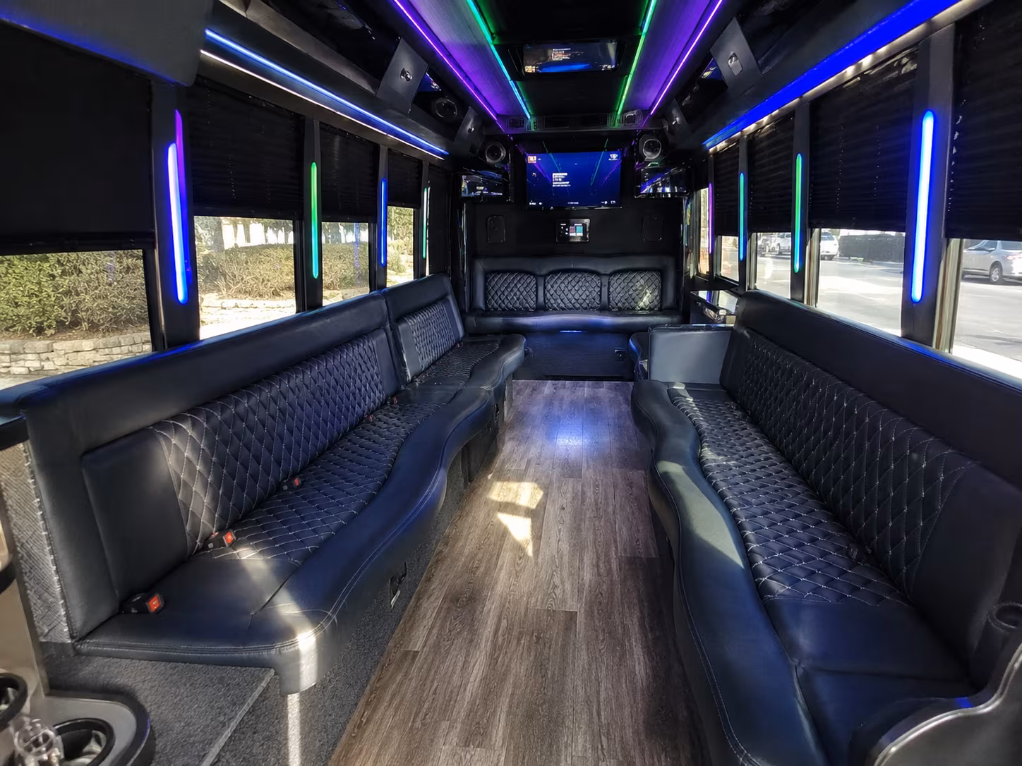 Little Rock Prom & Homecoming Transportation party bus exterior