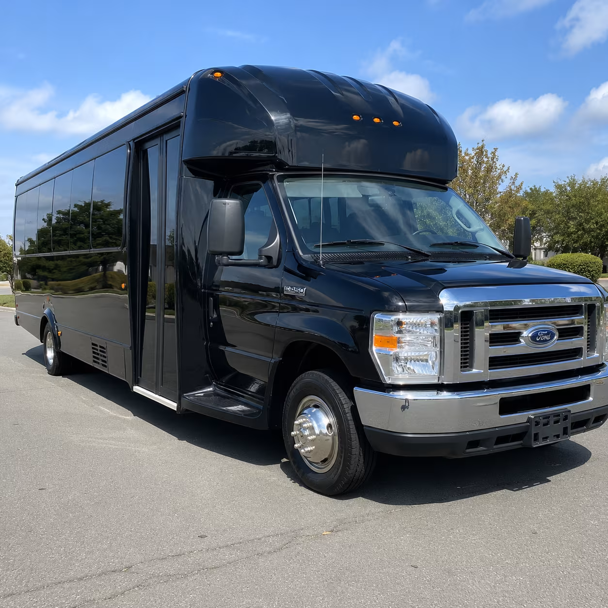 Little Rock Prom & Homecoming Transportation party bus exterior
