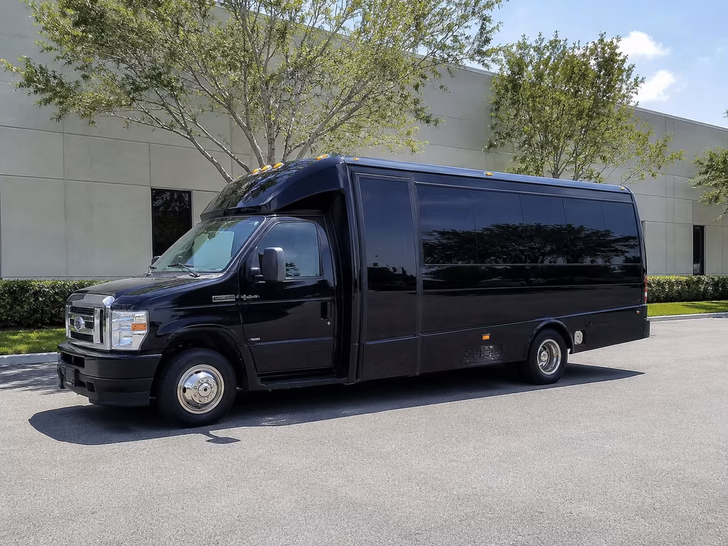 Little Rock School Event Transportation party bus exterior