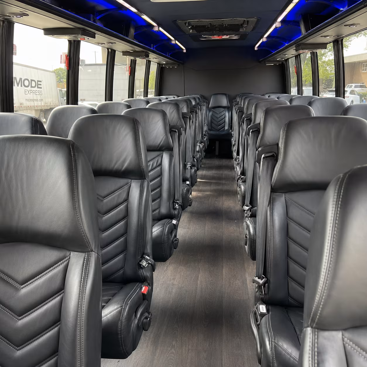 Little Rock School Event Transportation onboard seating