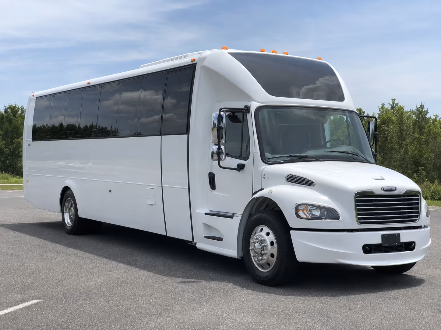 Little Rock Sporting Event Transportation party bus exterior