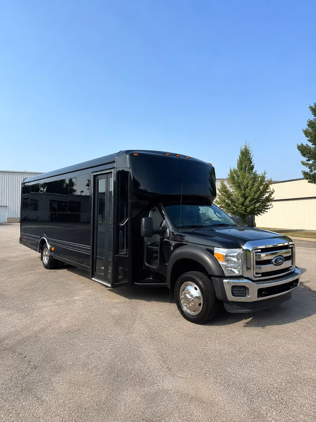 Little Rock Sporting Event Transportation party bus exterior