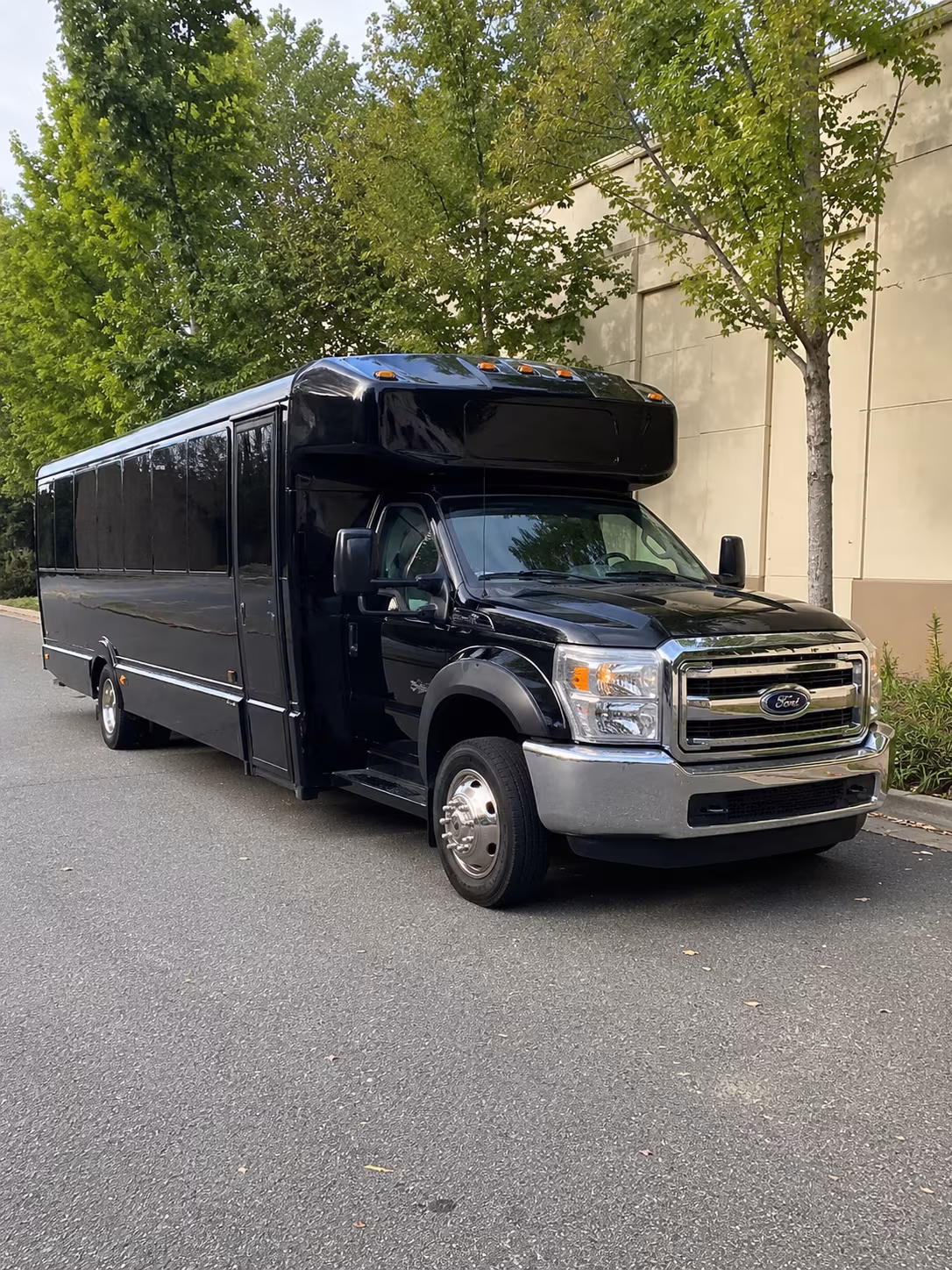 Little Rock Wedding Transportation party bus exterior