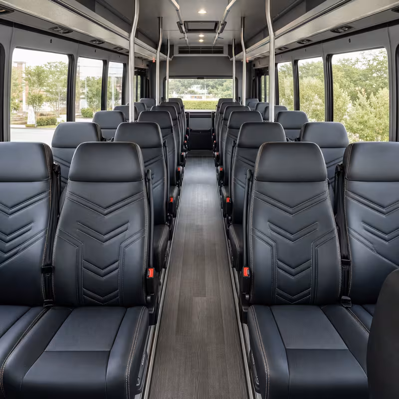 15-35 Passenger Minibus Interior