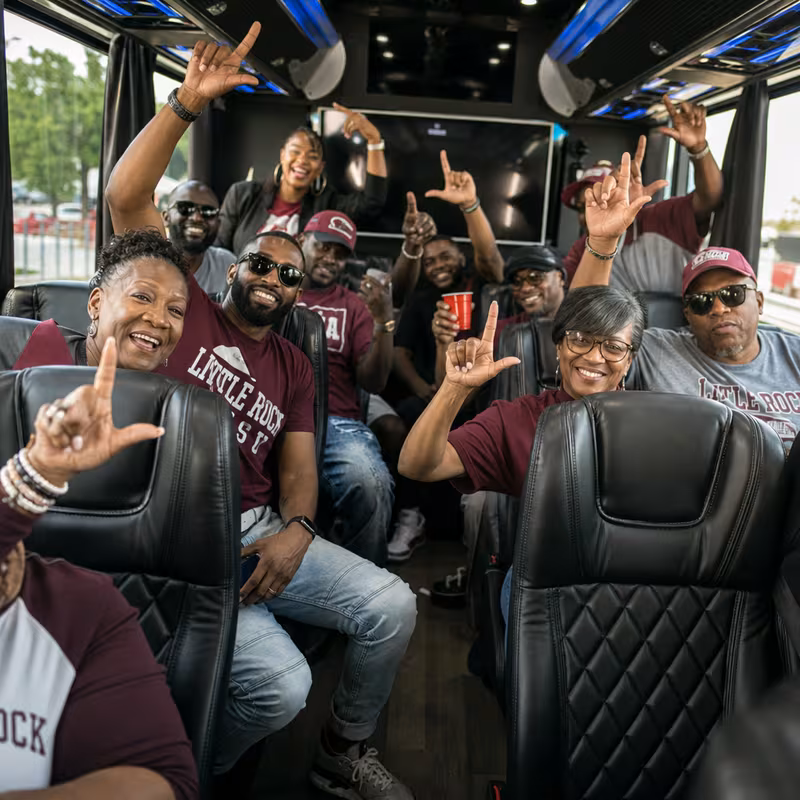 Little Rock Sporting Event Transportation fleet vehicle