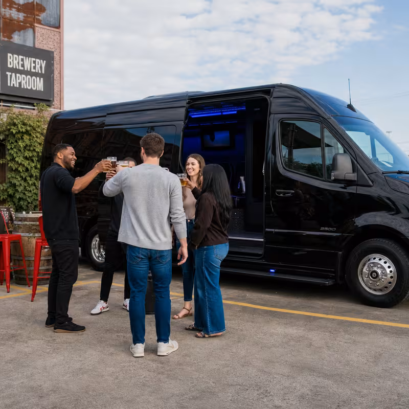 Little Rock Winery & Brewery Tour Transportation fleet vehicle